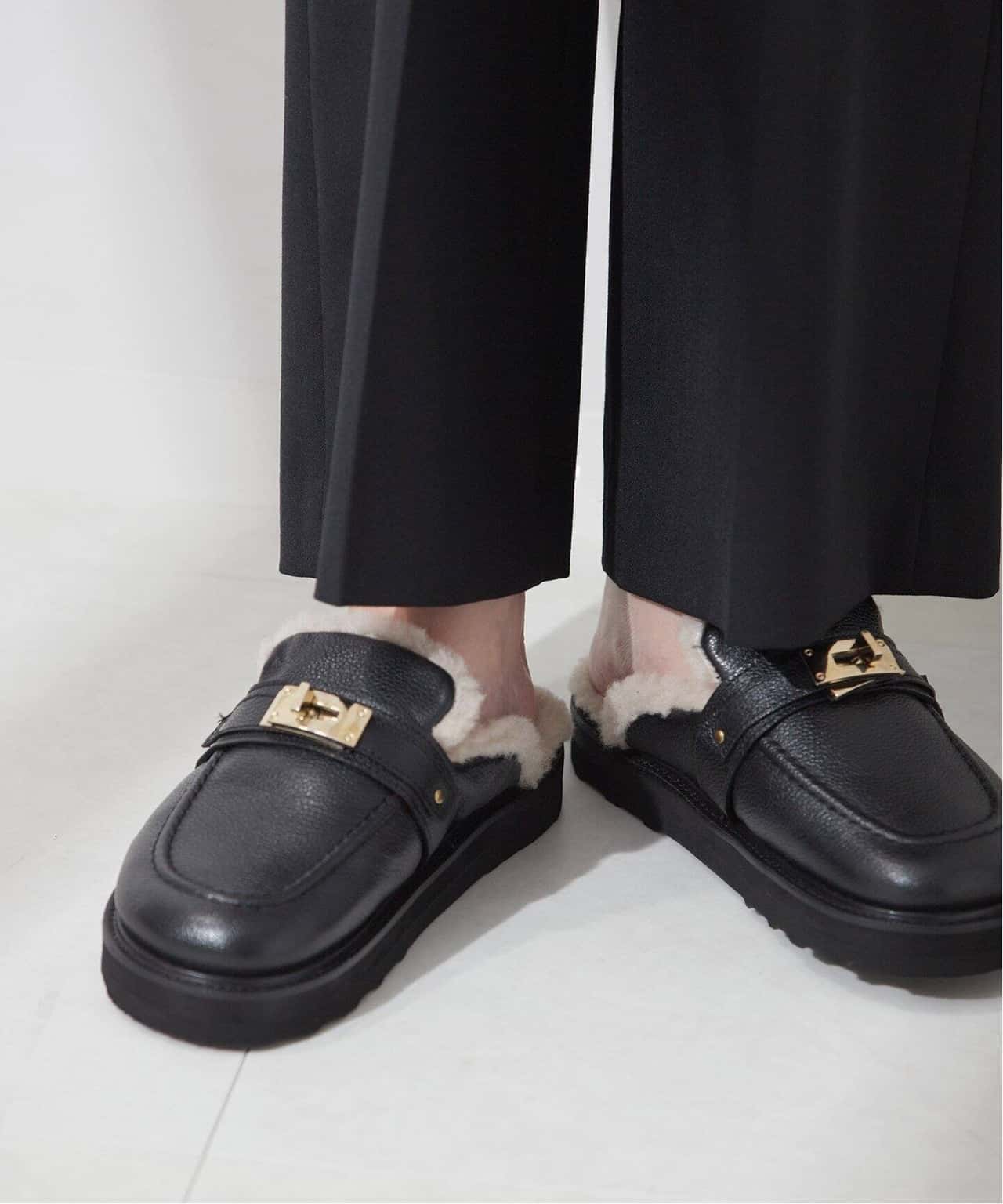 【SALE／30%OFF】JOURNAL STANDARD L'ESSAGE 《別注》【CAMINANDO】SHEARING BUCKLE SANDALS:フラットシューズ ジャーナルスタンダード レサージュ シューズ・靴 その他のシューズ・靴 ブラック【送料無料】