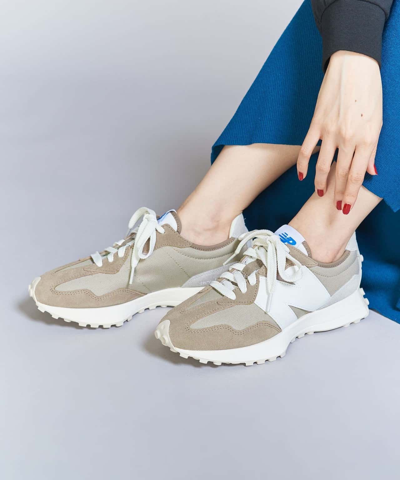 【SALE／30%OFF】BEAUTY&YOUTH UNITED ARROWS ＜New Balance＞U327 スエード*メッシュ/スニーカー ビューティー＆ユース　ユナイテッドアローズ シューズ・靴 スニーカー ブラウン ネイビー【送料無料】