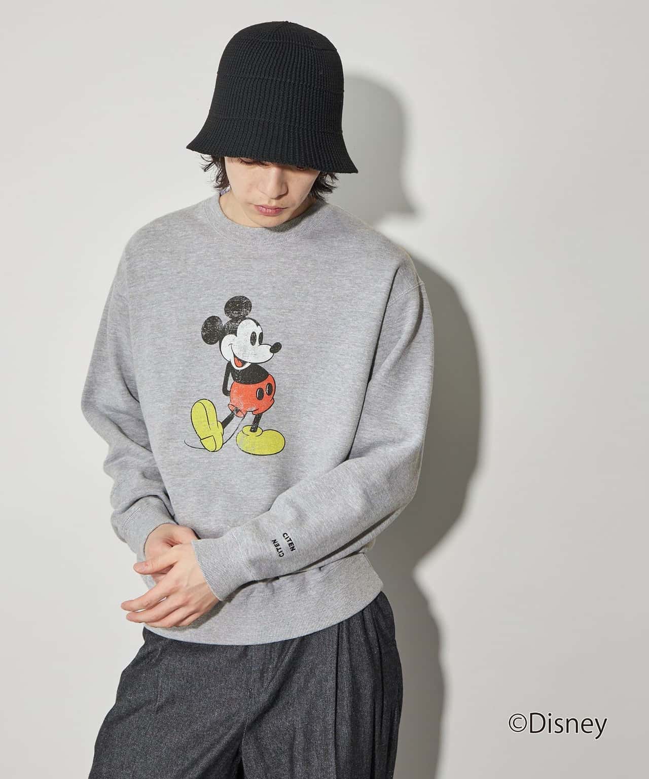 【SALE／70%OFF】CITEN 【別注】＜CITEN＞MICKEY MOUSE / プリントスウェット ユナイテッドアローズ アウトレット トップス スウェット・トレーナー グレー ブラック