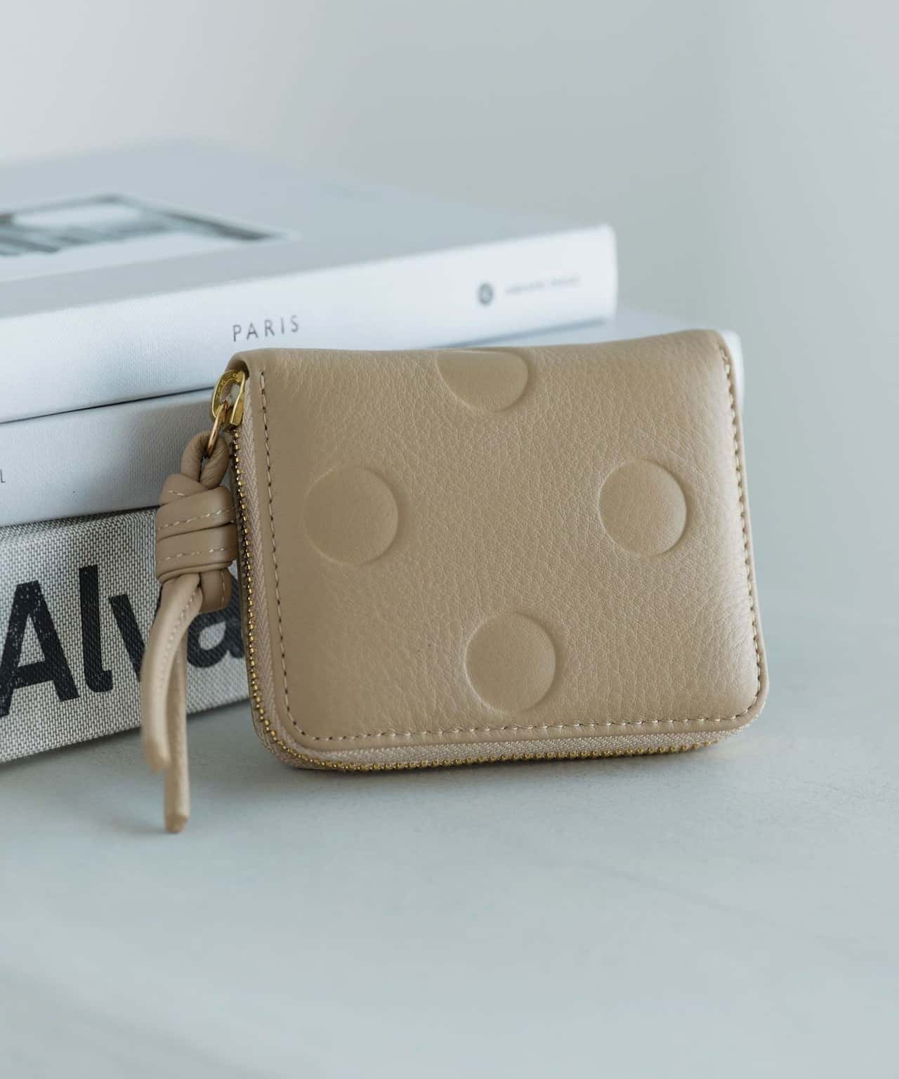 UNITED ARROWS green label relaxing 【別注】＜perche＞レザードット ウォレット / 財布 ユナイテッドアローズ グリーンレーベルリラクシング 財布・ポーチ・ケース 財布 グレー ホワイト ブルー ベージュ ブラウン シルバー ブラック【送料無料】