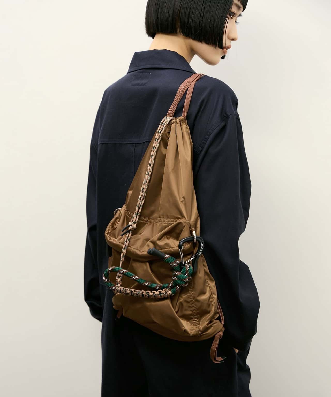ADAM ET ROPE' FEMME 【NOMADIS for ADAM ET ROPE'】別注 ストラップ付 LATT アダムエロペ バッグ リュック・バックパック ブラウン ブラック【送料無料】