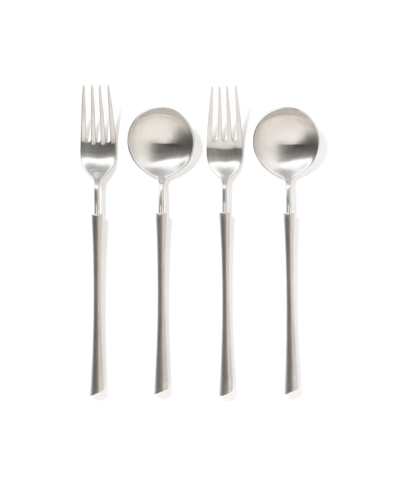 【SALE／30%OFF】Francfranc ペアカトラリー 4本ディナーセット フランフラン 食器・調理器具・キッチン用品 カトラリー シルバー