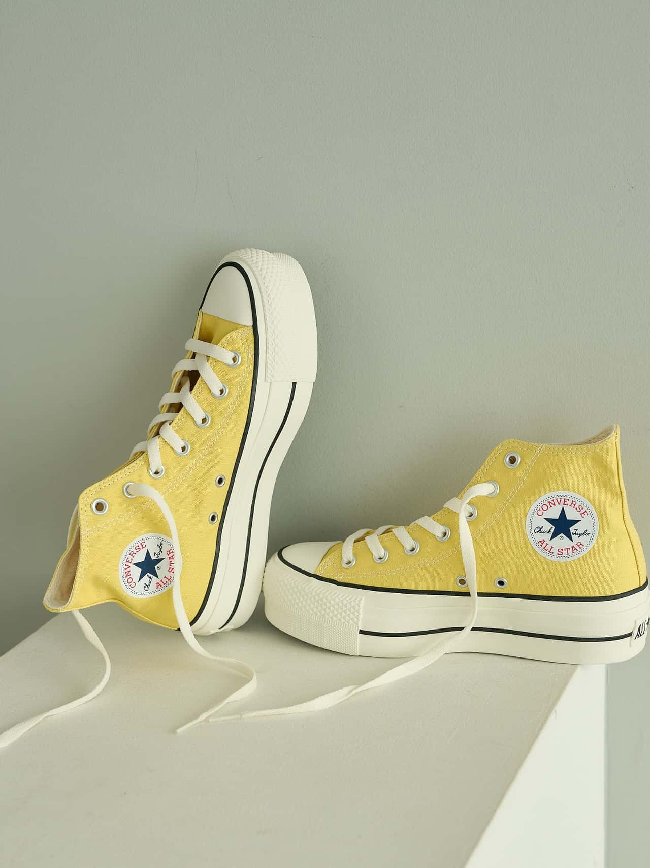 【SALE／20%OFF】Whim Gazette 【CONVERSE】ALL STAR (R) リフテッド HI ウィム ガゼット シューズ・靴 その他のシューズ・靴 イエロー ホワイト【送料無料】