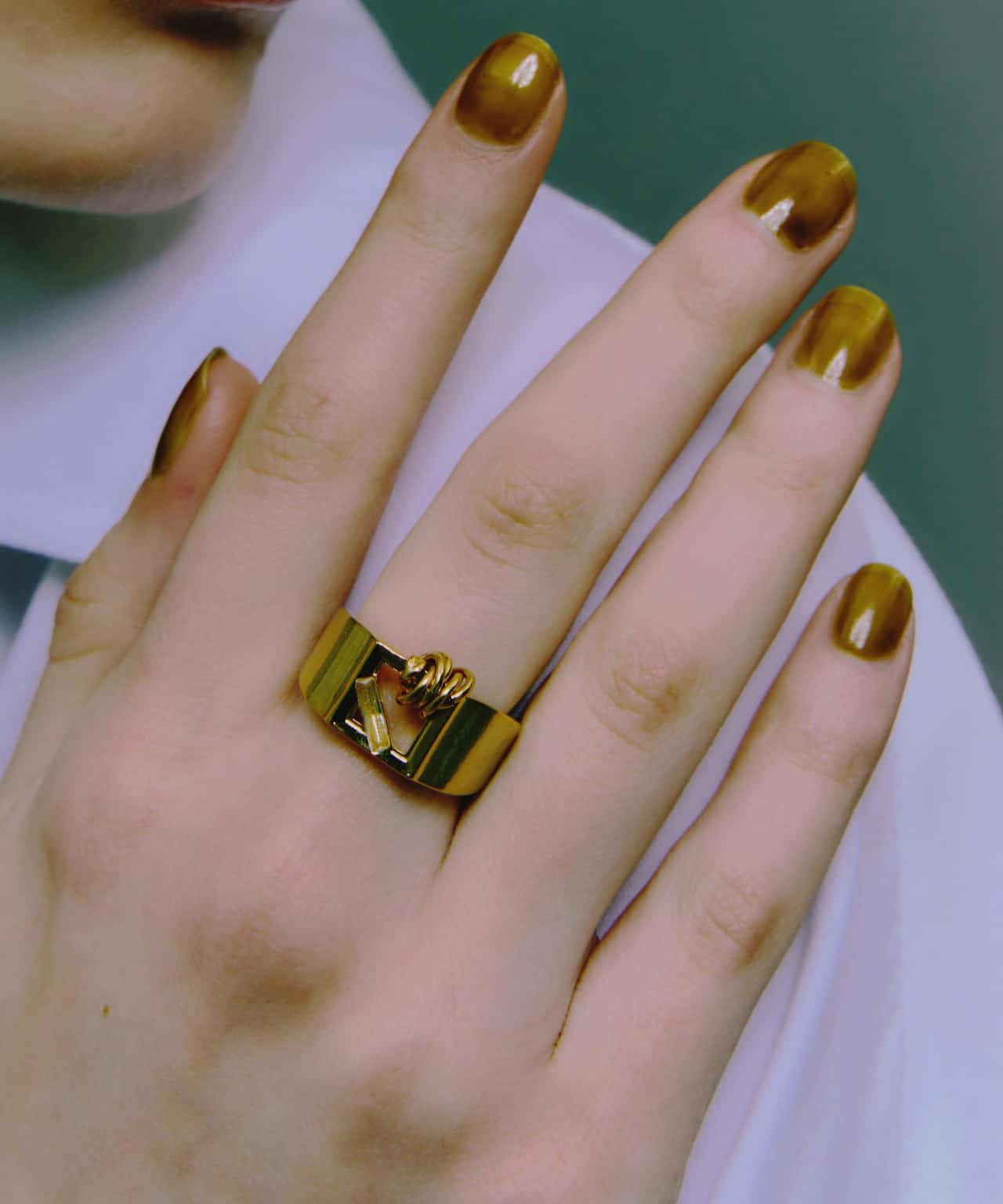 【SALE／5%OFF】LAPUIS [LAPUIS] Coil Frame ring キャセリーニ アクセサリー・腕時計 リング・指輪 ゴールド【送料無料】