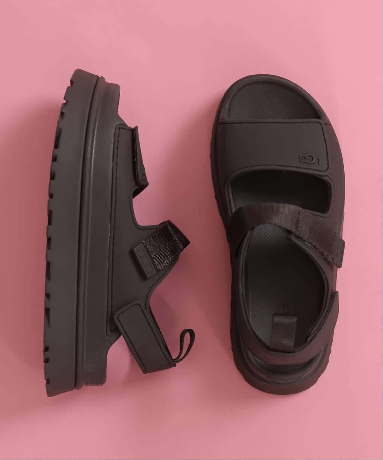 SLOBE IENA 《別注カラーあり/追加2》 UGG/アグ GoldenGlow Sandal W スローブ イエナ シューズ・靴 サンダル ブラック カーキグリーン【送料無料】