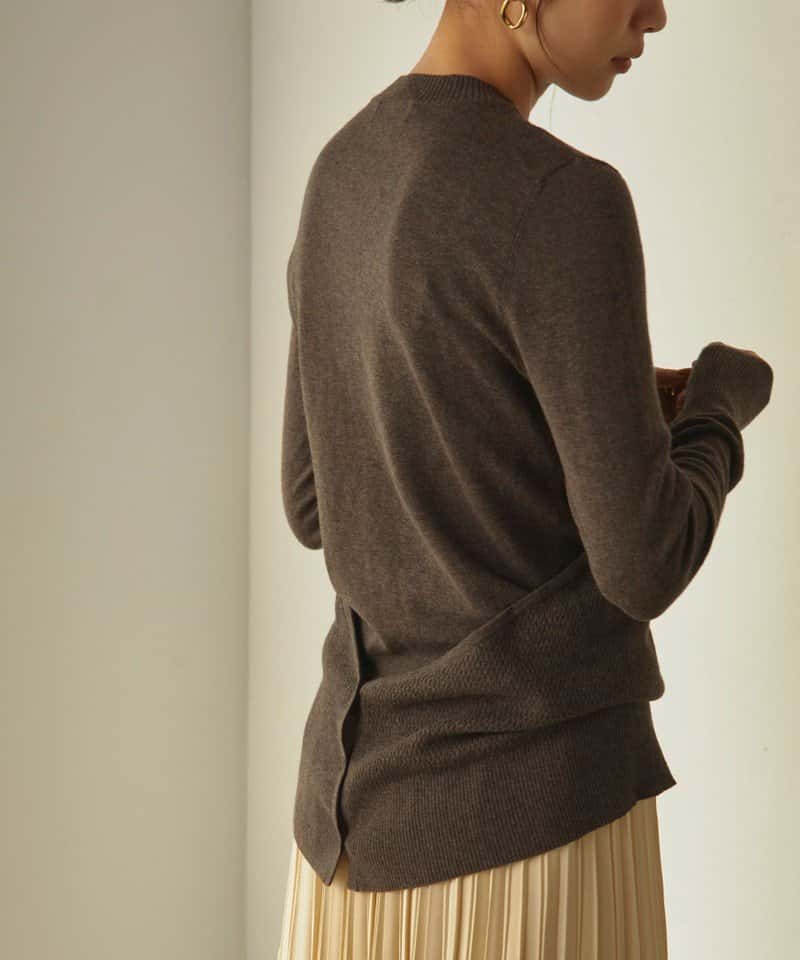 【SALE／80%OFF】UNITED ARROWS green label relaxing ＜EMMEL REFINES(エメル リファインズ)＞EM HW カノコ デザインニット -ウォッシャブル- ユナイテッドアローズ アウトレット トップス ニット ブルー ブラウン ホワイト ベージュ