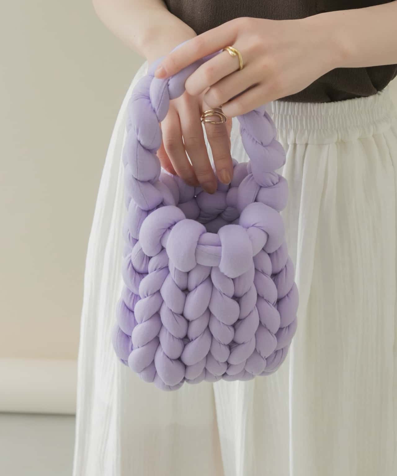 【SALE／70%OFF】SMELLY マンドゥミニバッグ スメリー バッグ ハンドバッグ パープル ブラック グレー