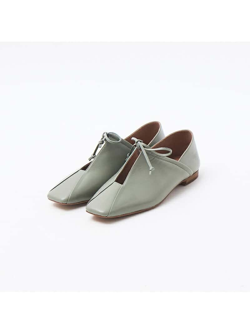 【SALE／60%OFF】Au BANNISTER スクエアトゥ レースアップパンプス オゥ・バニスター シューズ・靴 スニーカー グリーン ブラウン ブラック【送料無料】
