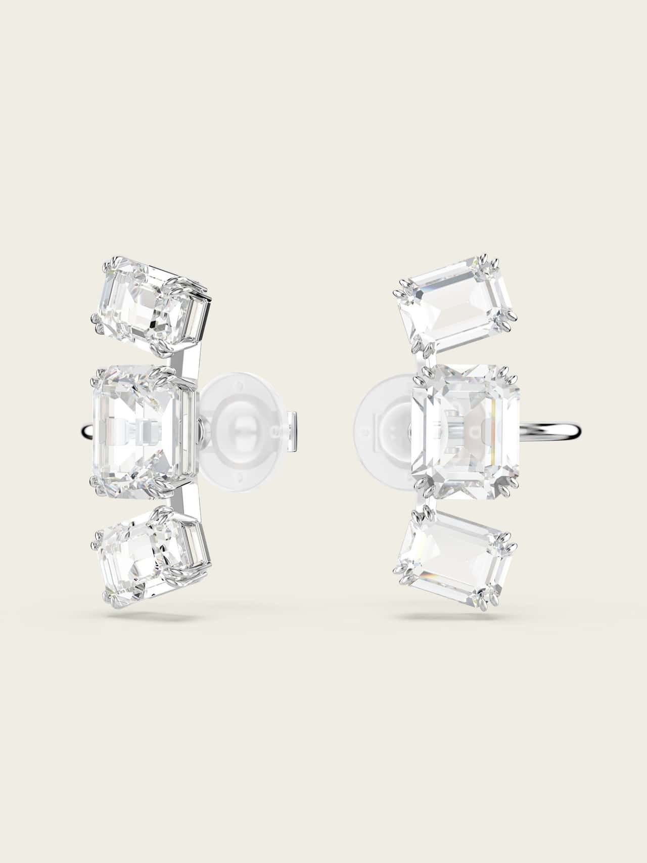 SWAROVSKI 【公式】【スワロフスキー】Millenia クリップイヤリング スワロフスキー アクセサリー・腕時計 ピアス ホワイト【送料無料】