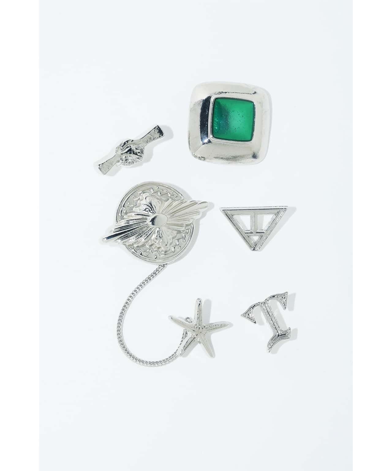 【SALE／30%OFF】TOGA TOO Metal pin set トーガ アクセサリー・腕時計 ブローチ・コサージュ・バッジ シルバー【送料無料】