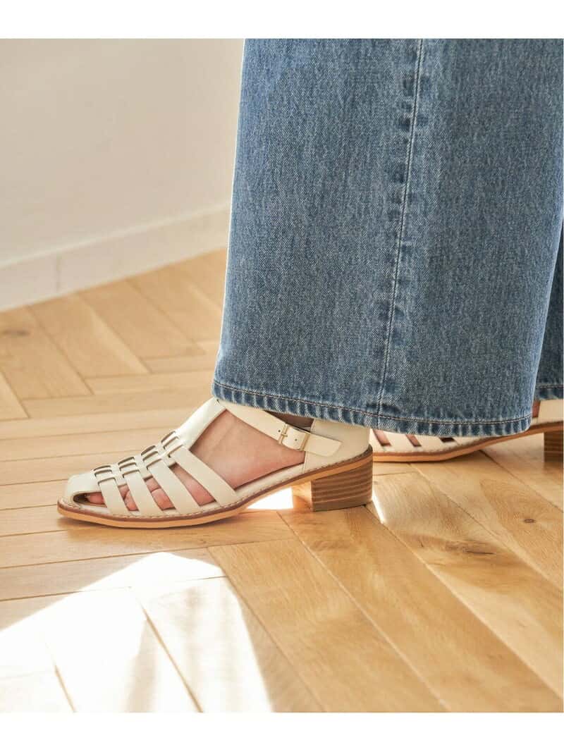 JOURNAL STANDARD 【MOHI/モヒ】ヒールグルカサンダル◆ ジャーナル スタンダード シューズ サンダル/ミュール ホワイト ブラック【送料無料】