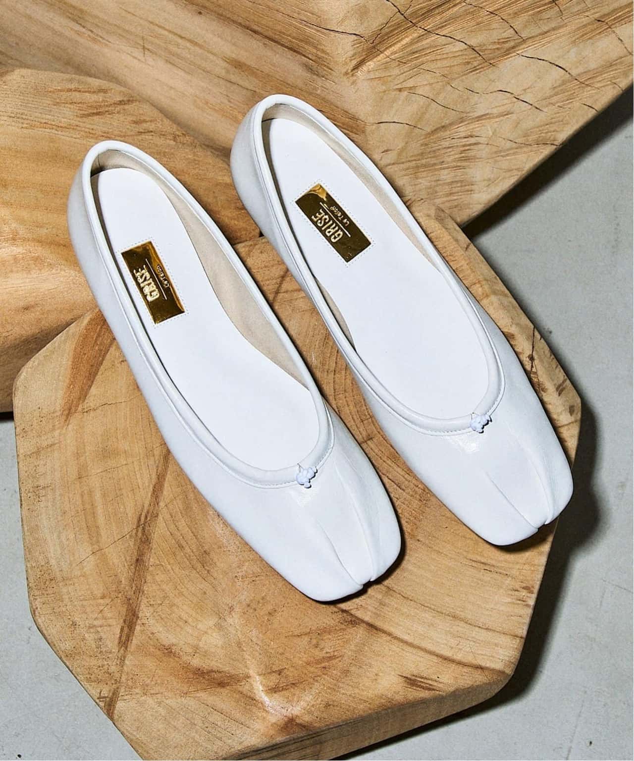 【SALE／30%OFF】Le Talon GRISEレザースクエアプリーツフラット ルタロン シューズ・靴 その他のシューズ・靴 ホワイト オレンジ シルバー【送料無料】