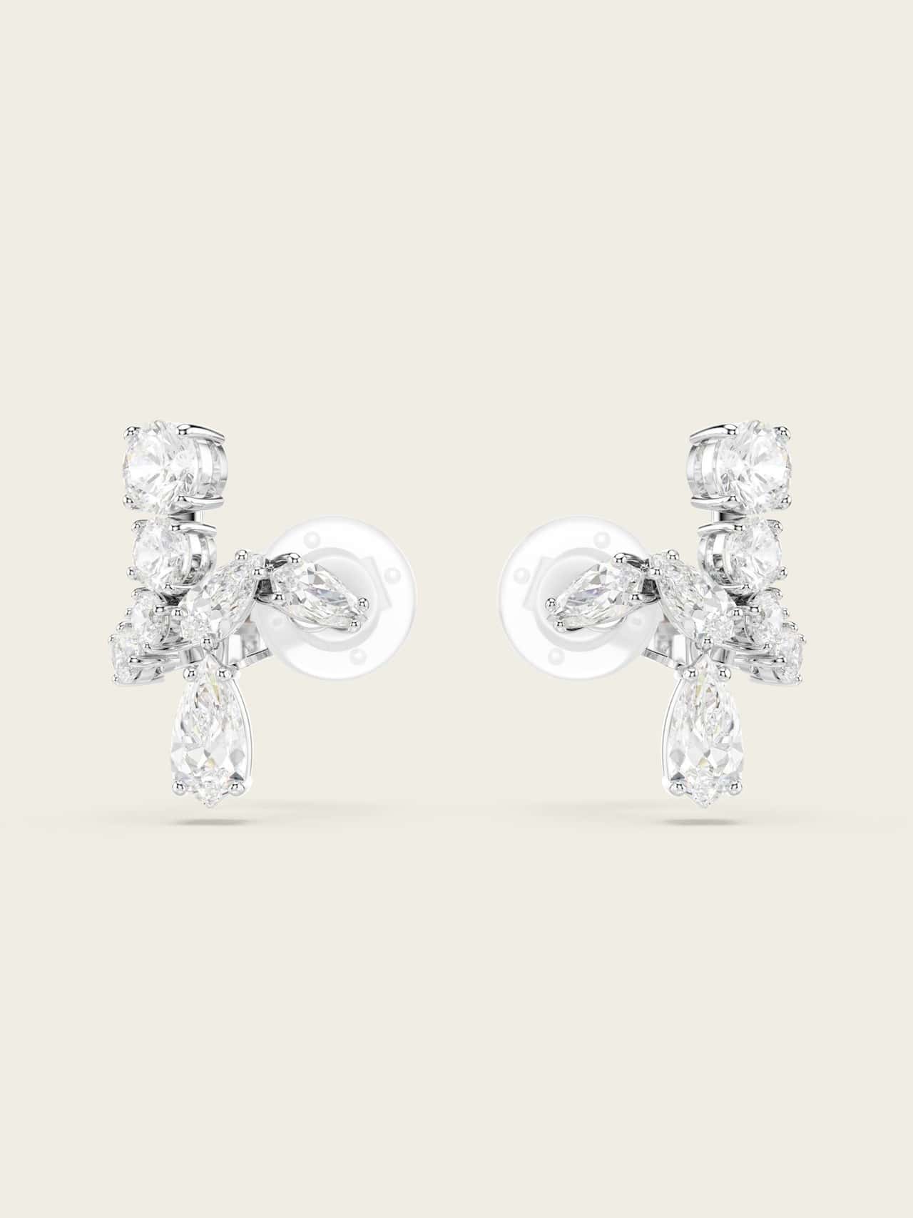 SWAROVSKI 【公式】【スワロフスキー】Matrix クリップイヤリング スワロフスキー アクセサリー・腕時計 ピアス ホワイト【送料無料】