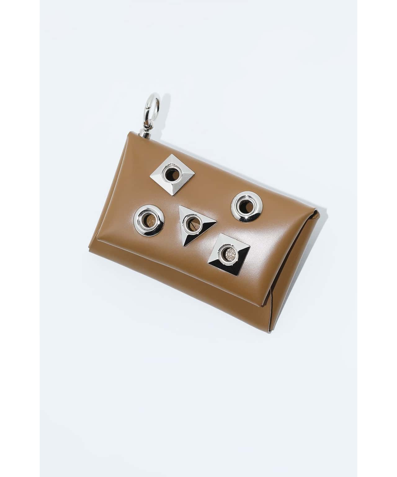 TOGA TOO Metal motif card case トーガ 財布・ポーチ・ケース 名刺入れ・カードケース ブラウン ベージュ ブルー ブラック【送料無料】