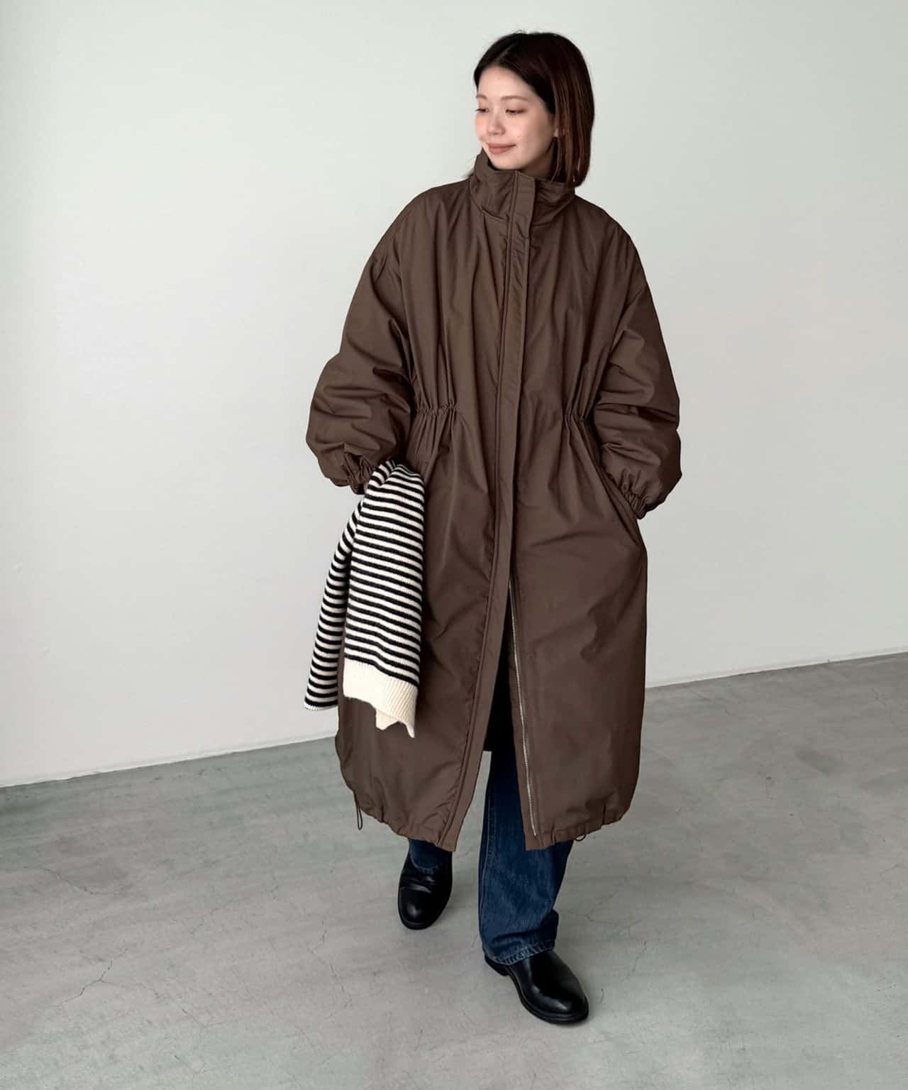 【SALE／30%OFF】diggity diggity ダウンロングコート キャナルジーン ジャケット・アウター ダウンジャケット・ダウンベスト ブラック ブラウン【送料無料】