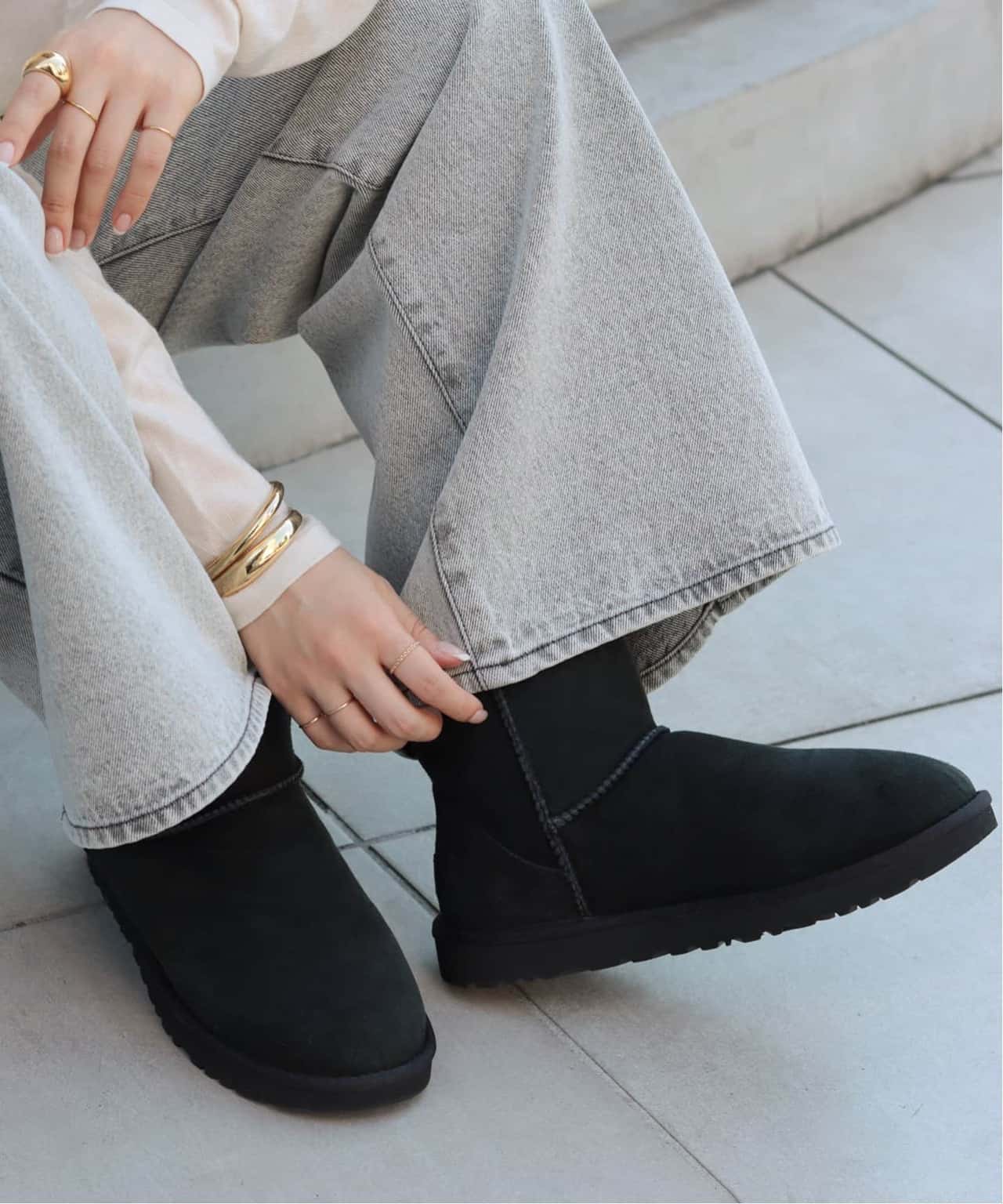 【SALE／30%OFF】plage 【UGG/アグ】W CLASSIC MINI II ブーツ プラージュ シューズ・靴 ブーツ ブラック【送料無料】