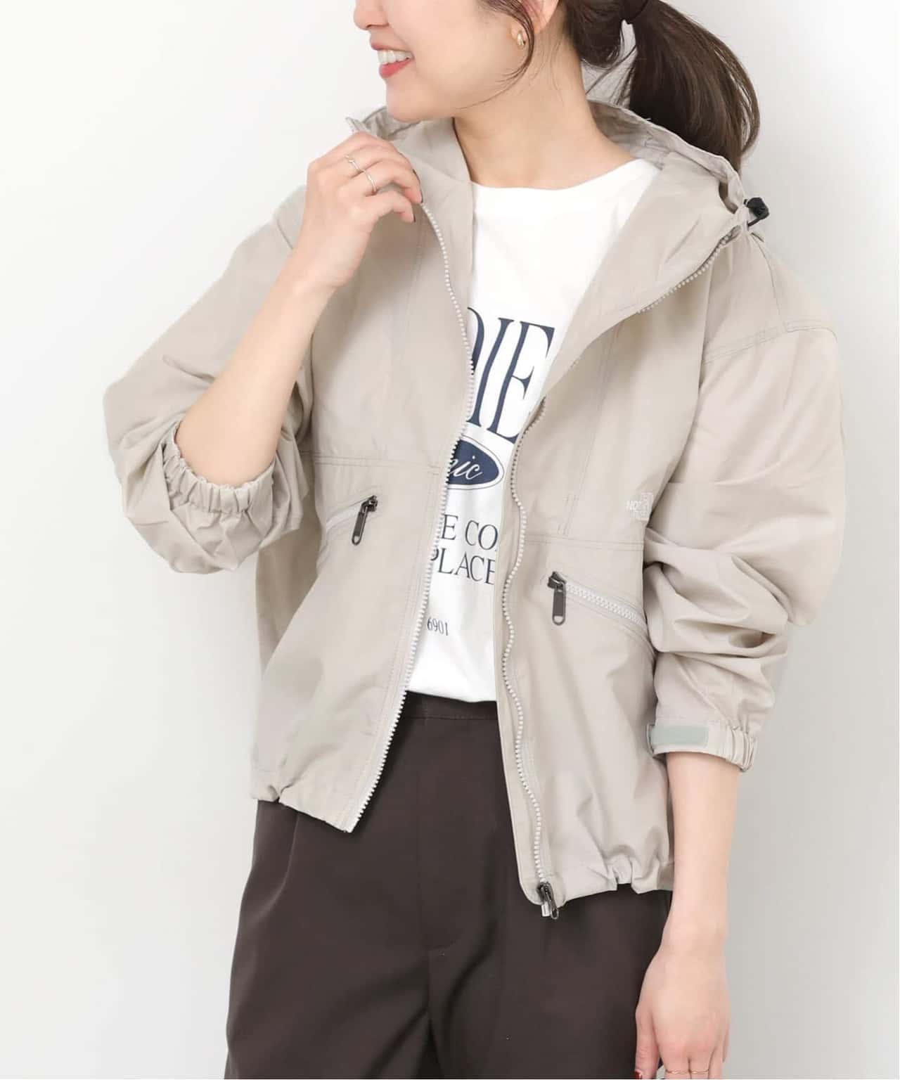 JOURNAL STANDARD relume 《追加》撥水【THE NORTH FACE】 Short Compact Jacket:ブルゾン NPW22630 ジャーナル スタンダード レリューム ジャケット・アウター マウンテンパーカー ブラック ベージュ カーキグリーン【送料無料】