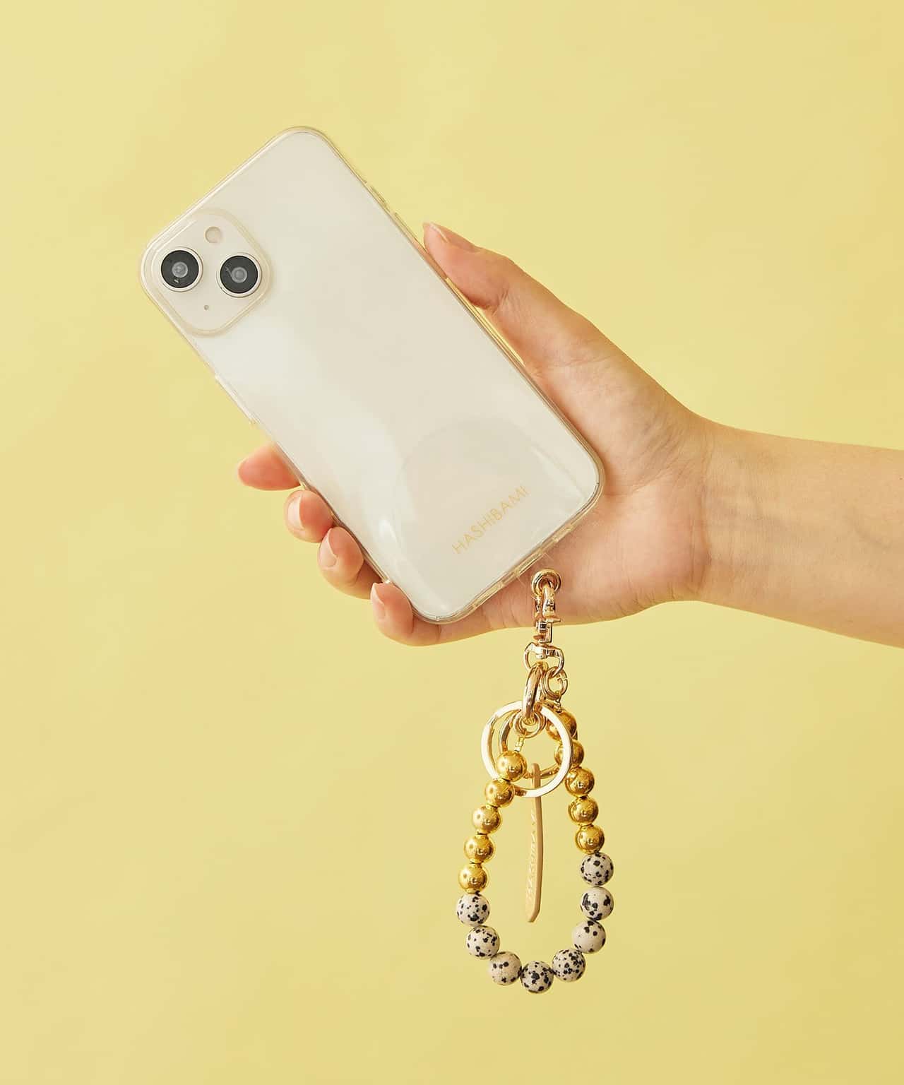HASHIBAMI 天然石*ゴールドビーズ スマホハンドストラップ ハシバミ / ネコロジー スマホグッズ・オーディオ機器 その他のスマホグッズ・オーディオ機器 グレー ブルー レッド ブラック イエロー【送料無料】