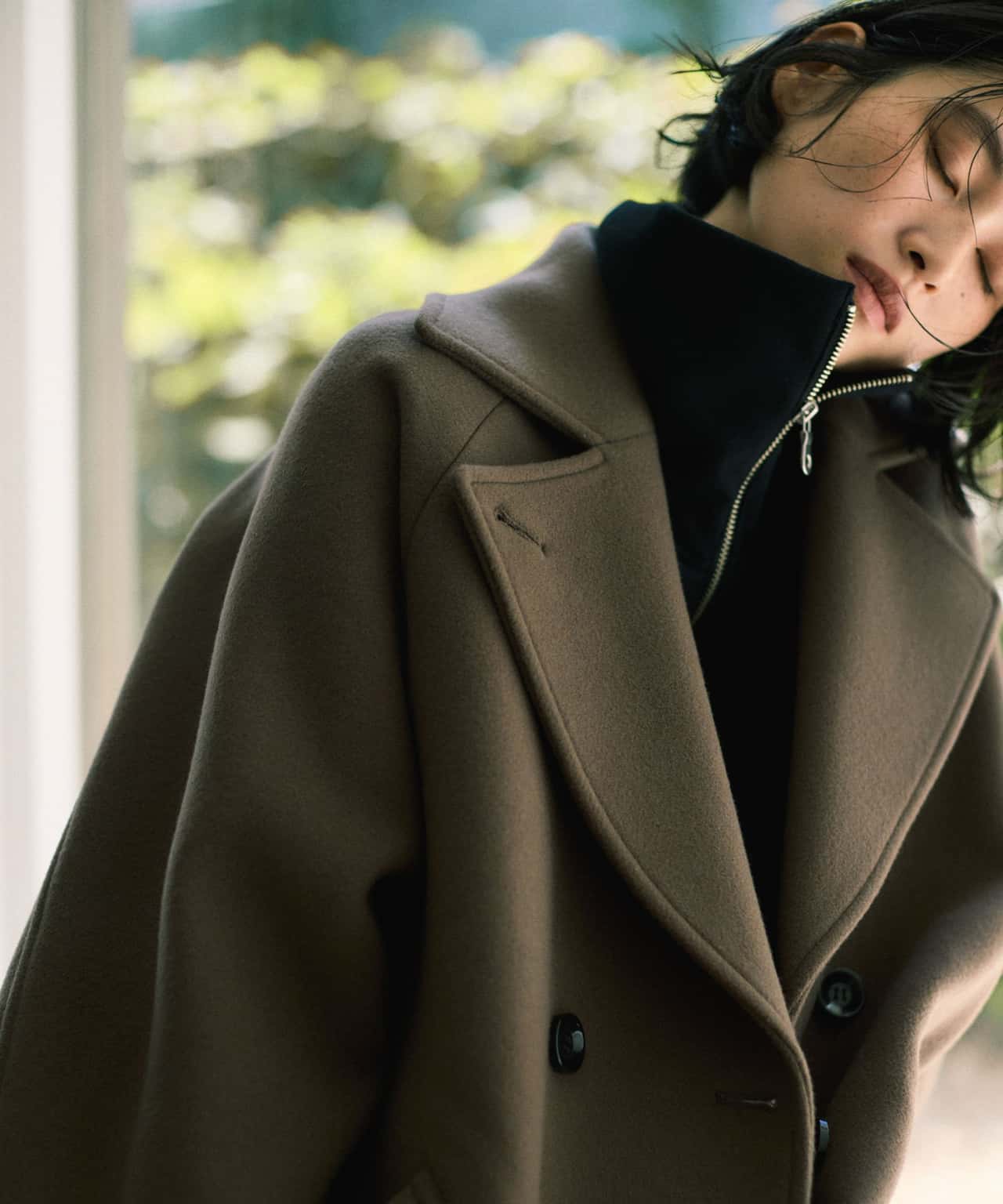 【SALE／30%OFF】NANO universe WooLoop コクーンダブルコート ナノユニバース ジャケット・アウター その他のジャケット・アウター ベージュ ブラウン ネイビー【送料無料】