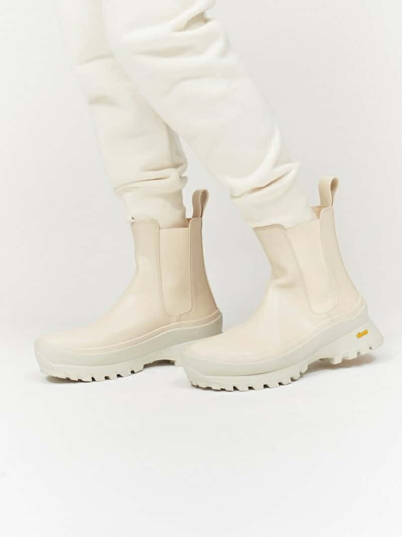 【SALE／50%OFF】SNIDEL vibram サイドゴアブーツ スナイデル シューズ シューズその他 ホワイト ブラック【送料無料】