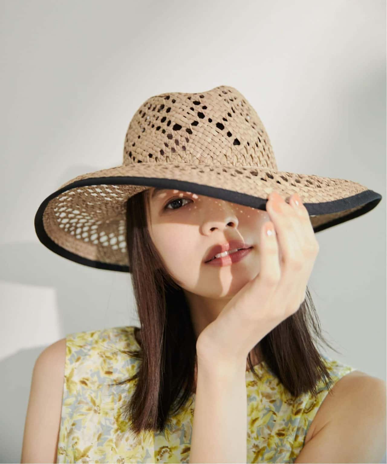 【SALE／30%OFF】La Totalite 【Benelli Montacone/ベネリモンタコーネ】STRAW HAT ラ トータリテ 帽子 ハット ベージュ【送料無料】