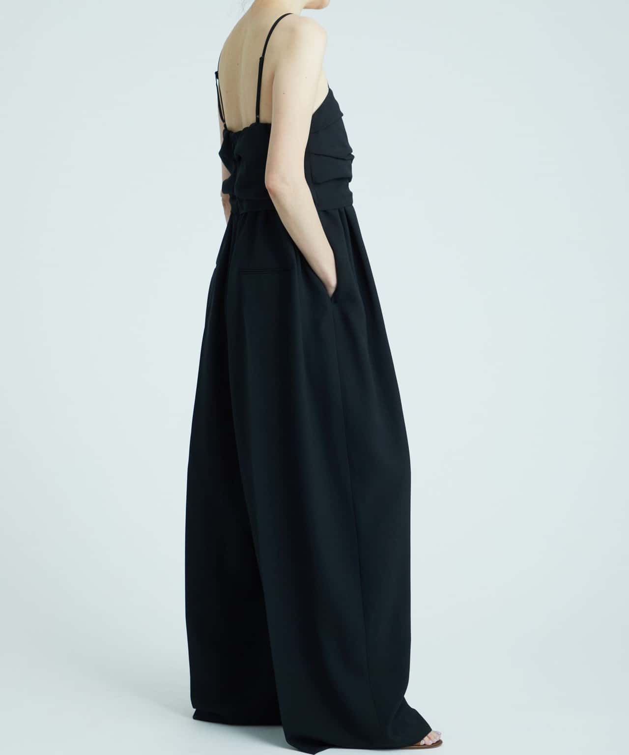 【SALE／70%OFF】AEWEN MATOPH ＜AEWEN MATOPH＞ベアトップ サロペット ユナイテッドアローズ アウトレット オールインワン・オーバーオール オーバーオール・サロペット ブラック【送料無料】