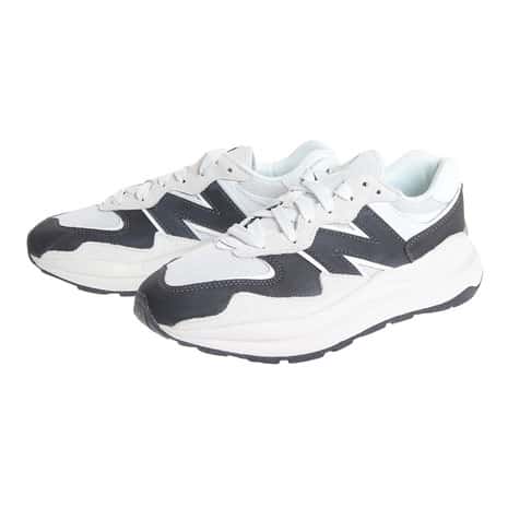 ニューバランス（new balance）（メンズ、レディース）スニーカー 57/40 CPC ホワイト ブラック M5740CPC D タウン カジュアル ランニング 通勤 登校 日常履き