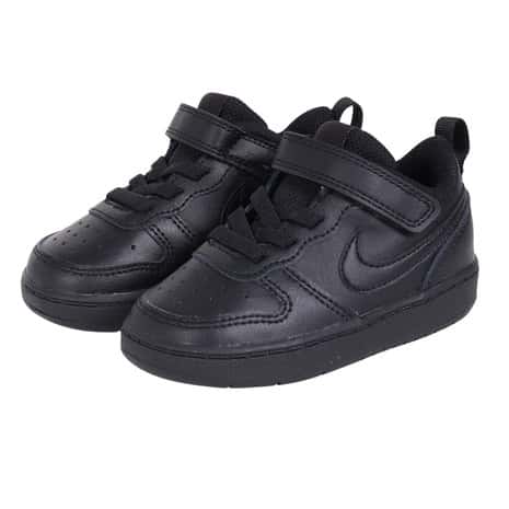 ナイキ（NIKE）（キッズ）スニーカー ジュニア コート バーロウ LOW 2 TDV BQ5453-001SP20 黒 キッズ ベルクロ