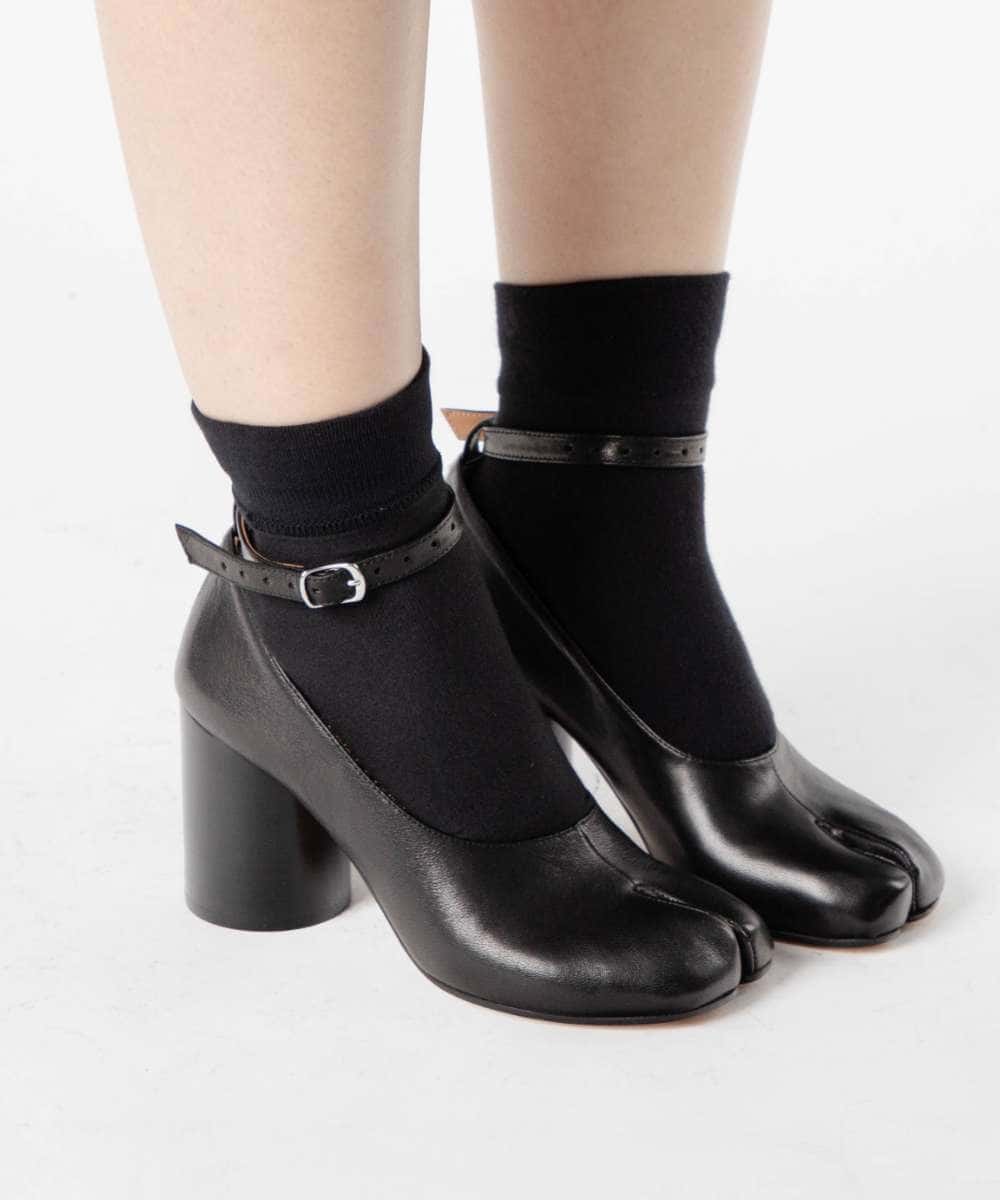 メゾン マルジェラ MAISON MARGIELA S34WL0021 P3753 パンプス TABI PUMPS レディース シューズ タビ 革靴 レザー ハイヒール カジュアル ビジネス 足袋 通勤 アンクル ストラップ ブランド プレゼント ギフト T8013 ブラック 21.5〜27.0cm