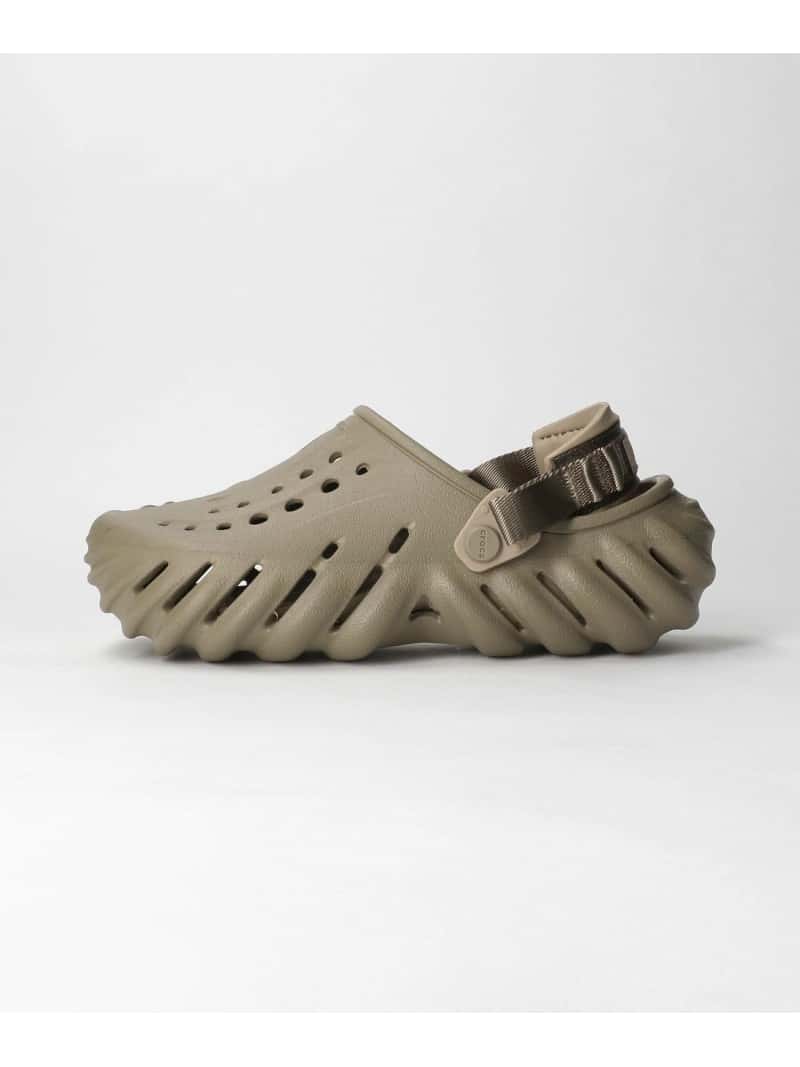 【SALE／50%OFF】＜CROCS＞ ECHO CLOG エコー クロッグ サンダル UNITED ARROWS green label relaxing ユナイテッドアローズ アウトレット シューズ・靴 サンダル カーキ グレー【RBA_E】【送料無料】[Rakuten Fashion]