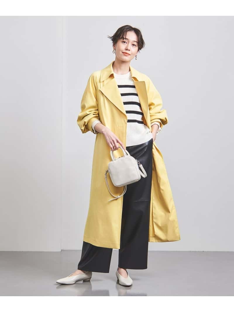 【SALE／80%OFF】P タックスリーブ トレンチコート UNITED ARROWS ユナイテッドアローズ アウトレット ジャケット・アウター その他のジャケット・アウター ホワイト ベージュ イエロー【RBA_E】【送料無料】[Rakuten Fashion]