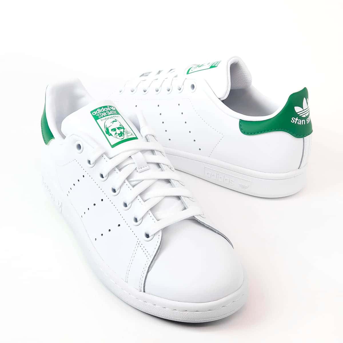 アディダス スタンスミス 白 スニーカー adidas 靴 シューズ ADIDAS ホワイト グリーン 22 STAN SMITH M20324