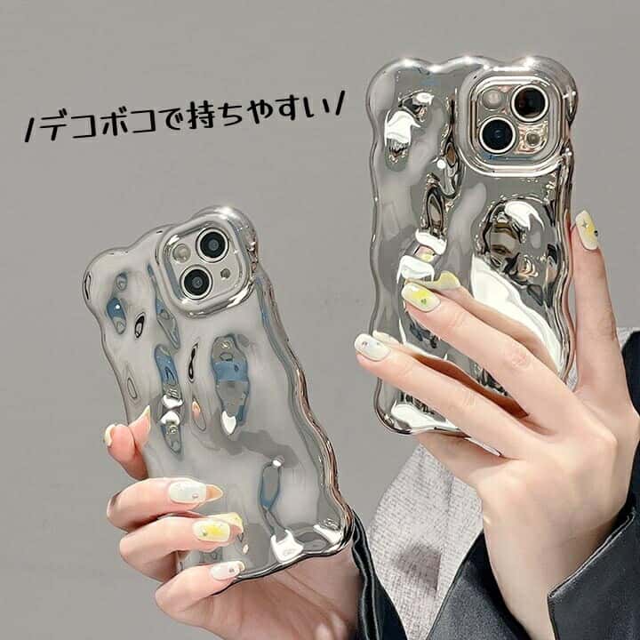 iPhone17ケース iPhone16eケース iphone15ケース iphone14ケース スマホケース iPhone13 iPhone14 iPhone15 iPhone16 iPhone17 Pro Max ケース アイフォン17ケースシルバー メタル メタリック でこぼこ 凸凹 キラキラ おしゃれ 可愛い iPhone17eケース