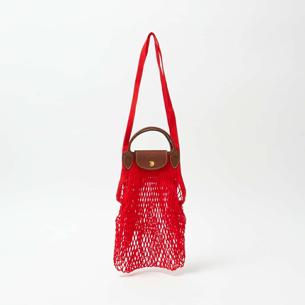 ロンシャン 2WAYバッグ ネットバッグ 【LE PLIAGE FILET】 10121 HVH レッド系(548 RED) LONGCHAMP