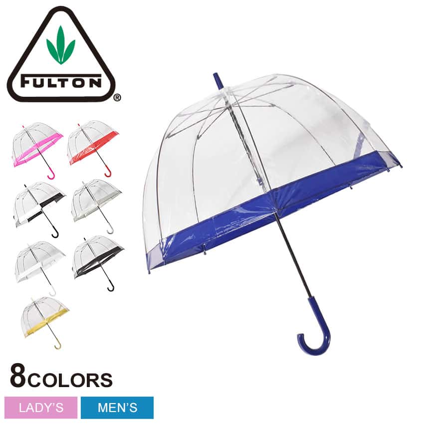 【今だけクーポン配布中】フルトン バードケージ 1 傘 FULTON BIRDCAGE1 メンズ レディース 雨傘 雨 雨具 ビニ傘 ビニール 透明 おしゃれ カラフル カジュアル 黒 白 赤 ブランド 【ラッピング対象外】