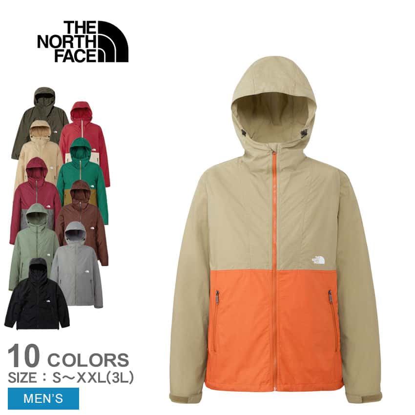 THE NORTH FACE ザ・ノース・フェイス コンパクトジャケット シェルジャケット メンズ ブラック 黒 グリーン 緑 イエロー ブラウン 茶 COMPACT JACKET NP72230 ジャケット ブランド アウトドア キャンプ カジュアル 国内正規品 ザ ノース フェイス