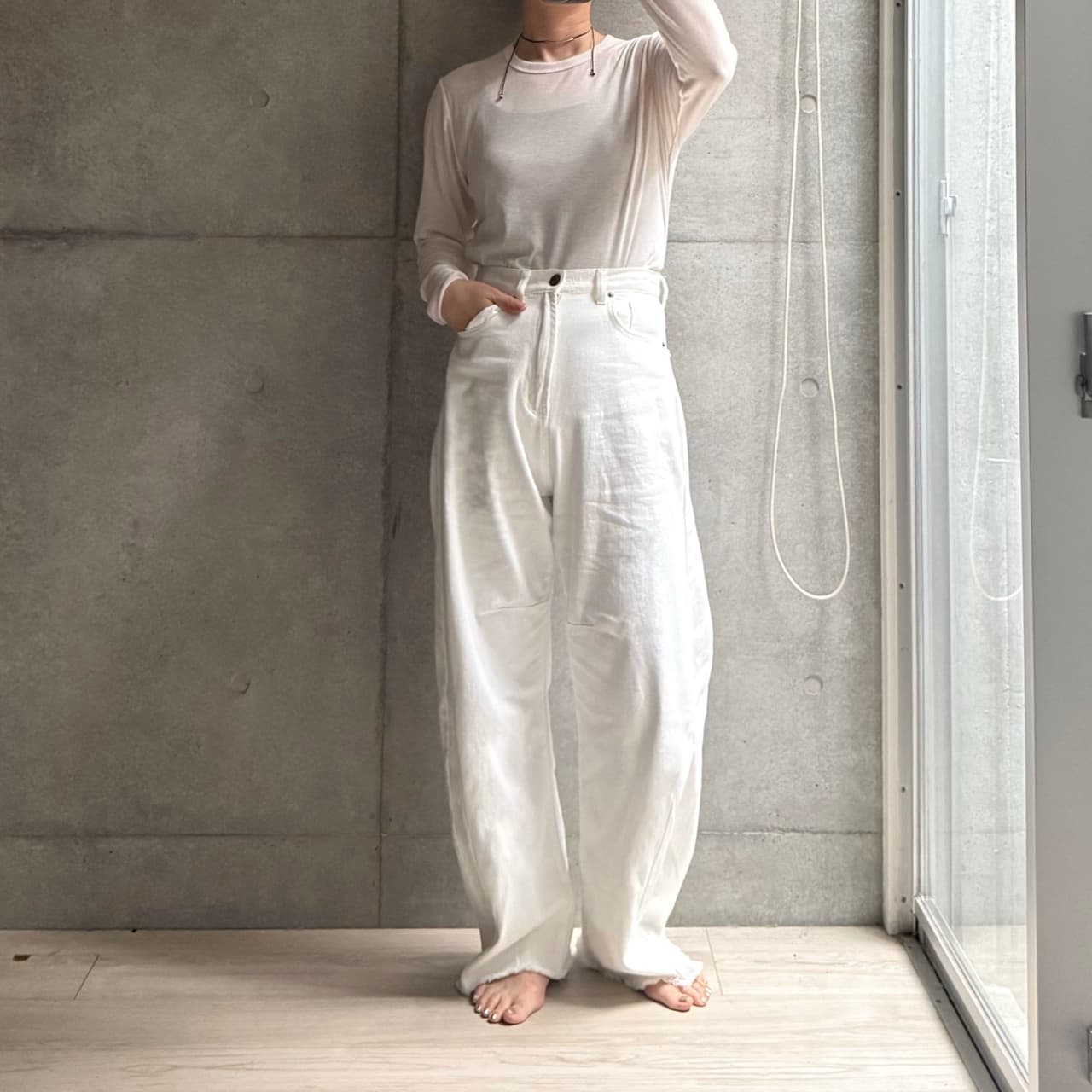 【限定！15%OFFクーポンで4674円】[新色追加][11万枚突破]裾フリンジバレルレッグデニムパンツ パンツ カーブパンツ レディース カーブデニム ワイドパンツ ジーンズ バレルレッグ バレルレッグパンツ 骨格ストレート 低身長 高身長 デニム ワイドデニム