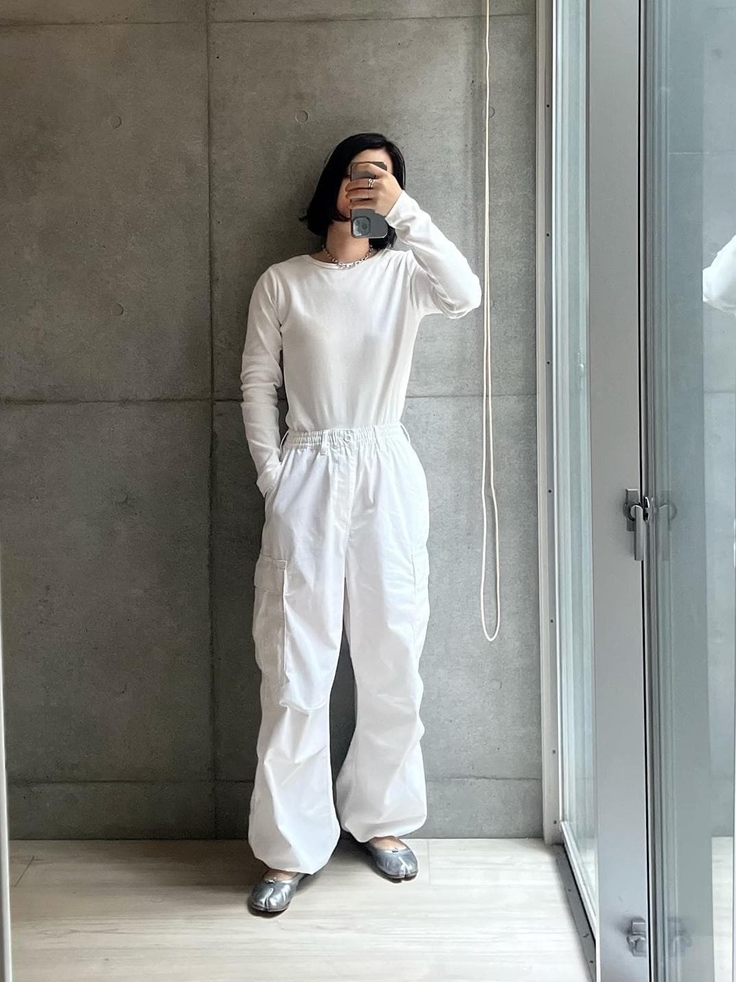 お気に入りカットソーおかわり！🍚
ネックレスもパンツもおかわりしてるな…。

Instagramにはリール動画投稿しました🎥

#高見え #着回しコーデ #プチプラコーデ #楽ちんファッション #ホワイトコーデ #春まで着れる #2023春 #春コーデ #プチプラコーデ #オーバーサイズ 
