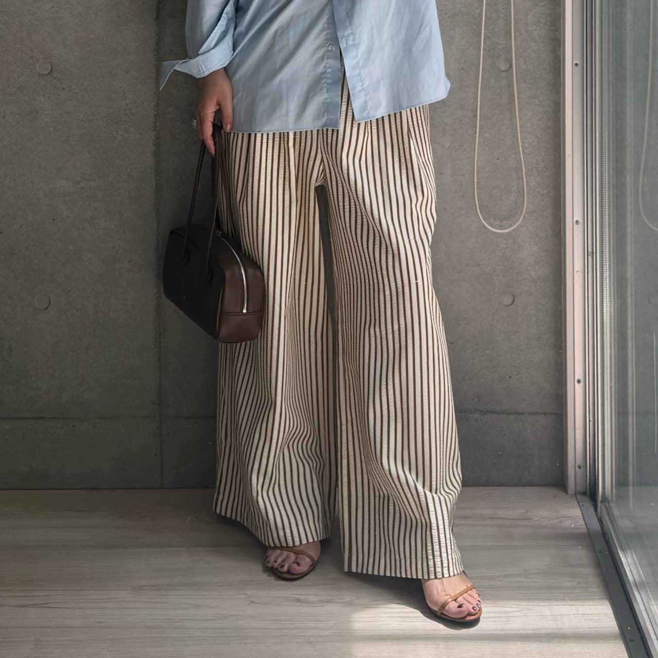 ＼30％OFFクーポンで2,506円／ ワイドパンツ レディース ガウチョパンツ ストライプパンツ ストライプ ワイド タックパンツ ゆったり カジュアル きれいめ 大きいサイズ ボトムス ロング ズボン 体型カバー 大きいサイズ ウエストゴム 夏 20代 30代 40代