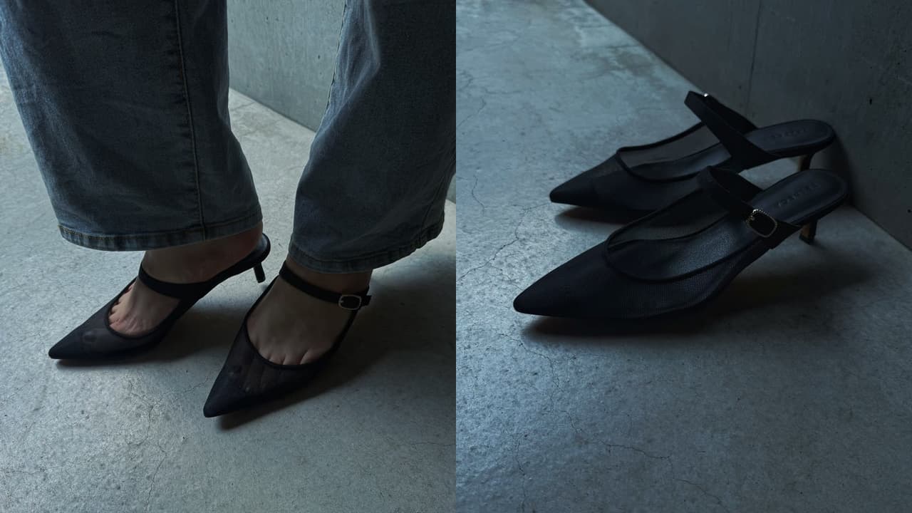 チュールのミュールは幅広・外反母趾には無理?I NEED MORE SHOESのポインテッドシアーストラップミュールに、数百足履いてきた元靴屋が白旗を上げた話