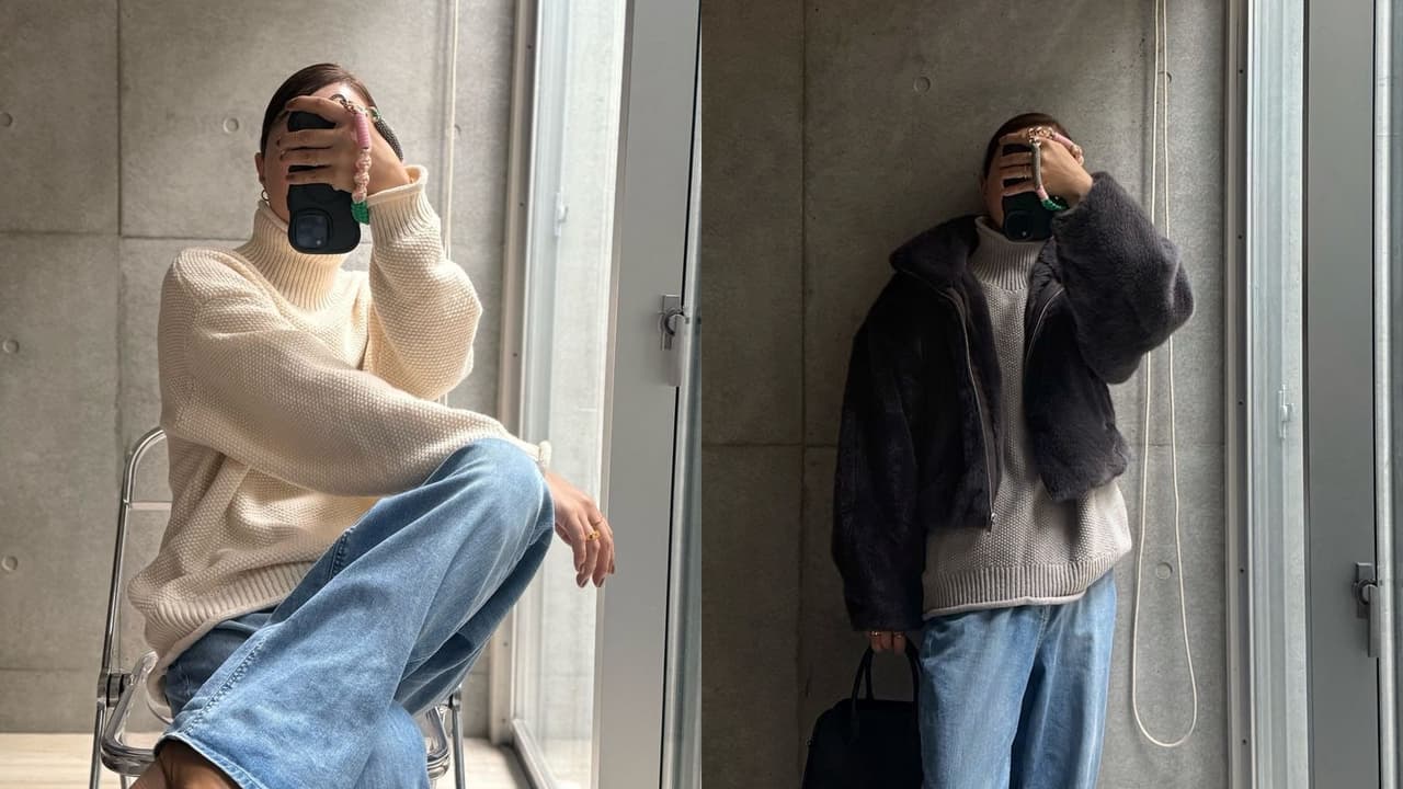 チクチクしないタートルネック、私の正解は「鹿のこニット」だった|2色買いした40代の正直レビュー