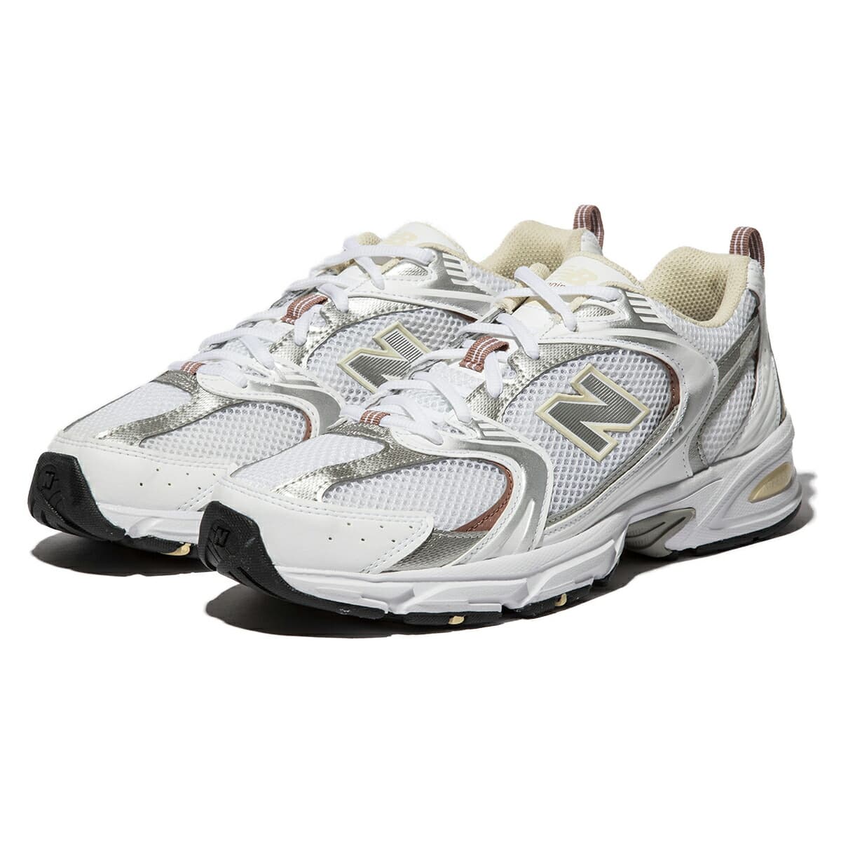 【ラスト1点 サイズ:28.0cm】【30%OFF】【残りメンズサイズのみ】NEW BALANCE 530 SGA(WHITE/BROWN)(ニューバランス MR530)【メンズ レディース】【スニーカー ランニング メッシュ ゴム底 ユニセックス】【24FW】