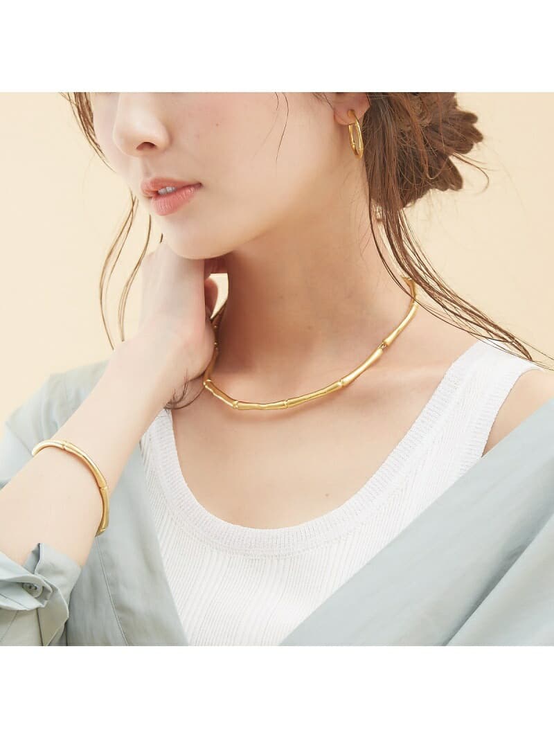 【SALE/50%OFF】qualite バンブーモチーフバングル カリテ アクセサリー・腕時計 ブレスレット・バングル ゴールド シルバー【送料無料】
